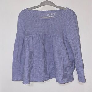 Toddler Girl Waffle Sweater Tops